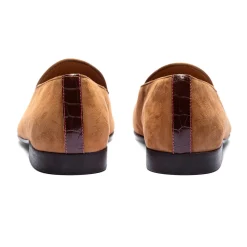Men's Cognac Croc Milano Loafer