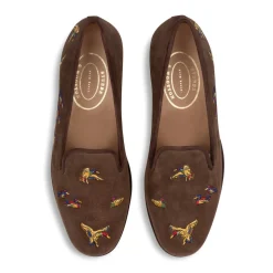 Men’s Flock Espresso Suede Slipper