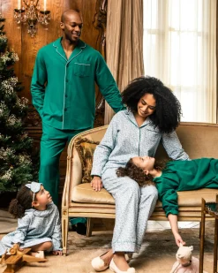 Men’s Forest Green Classic Flannel Pajama Set