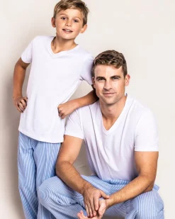 Men’s French Blue Seersucker Pants