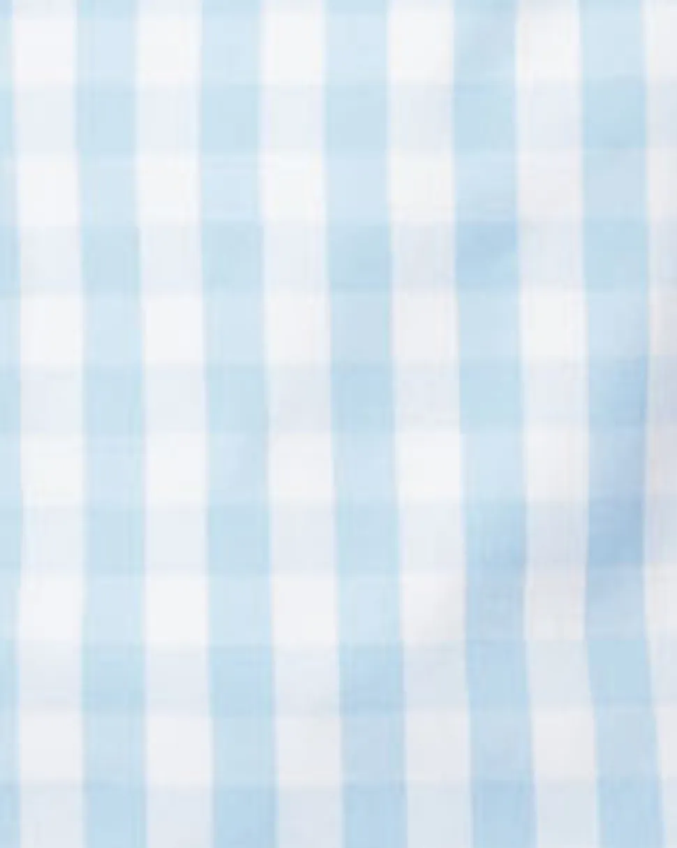 Men’s Light Blue Gingham Pajama Set