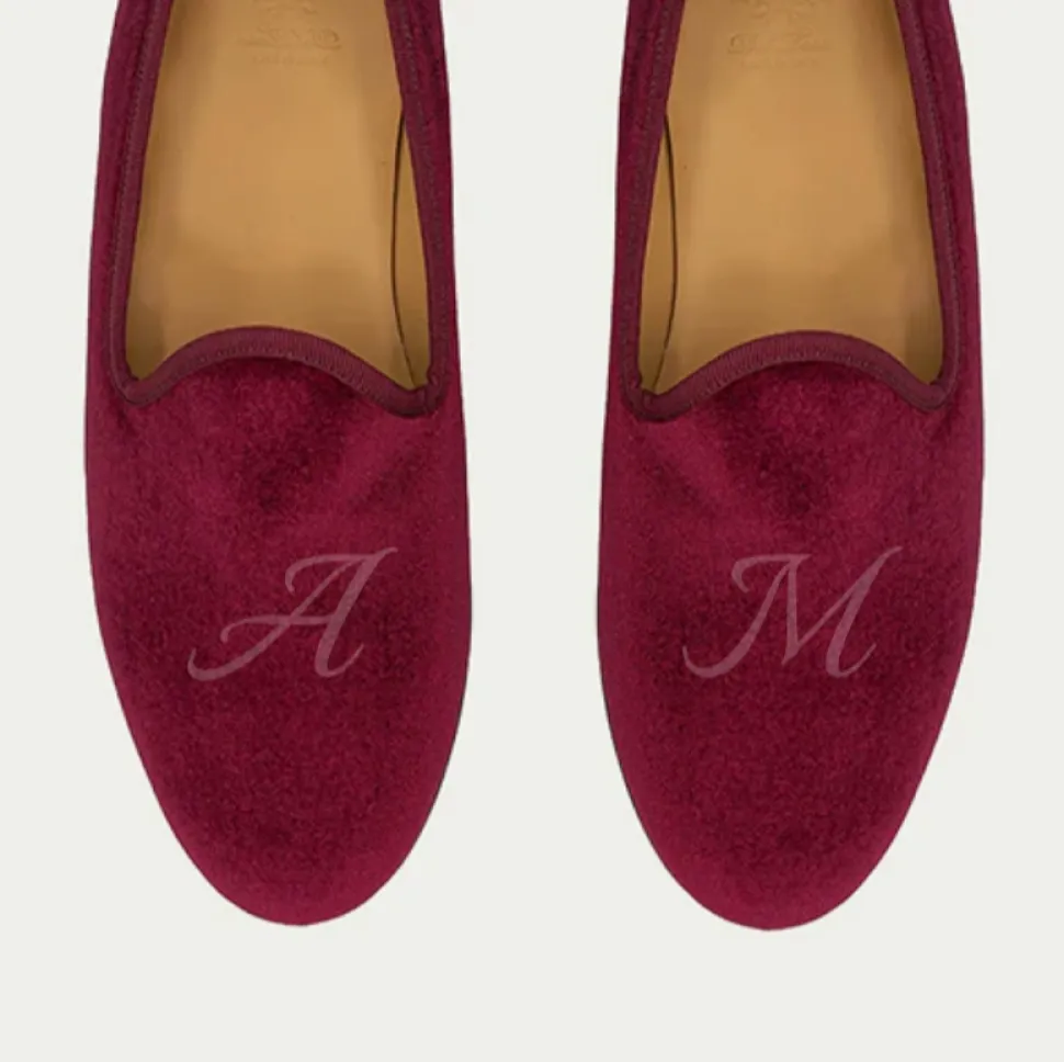 Men's Merlot Velvet Slipper II