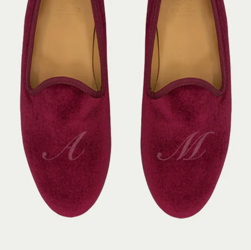 Men's Merlot Velvet Slipper II