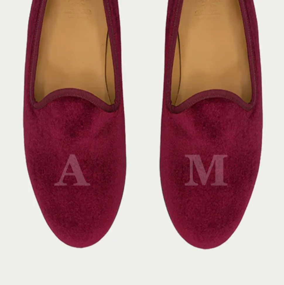 Men's Merlot Velvet Slipper II