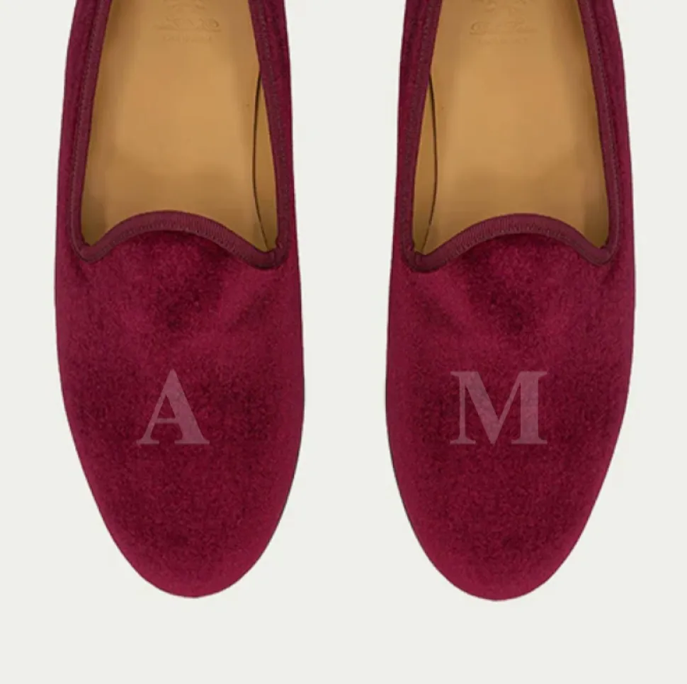 Men's Merlot Velvet Slipper II