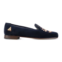Men’s Nantucket Navy Velvet Slipper