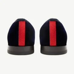 Men's Navy Velvet Slipper II