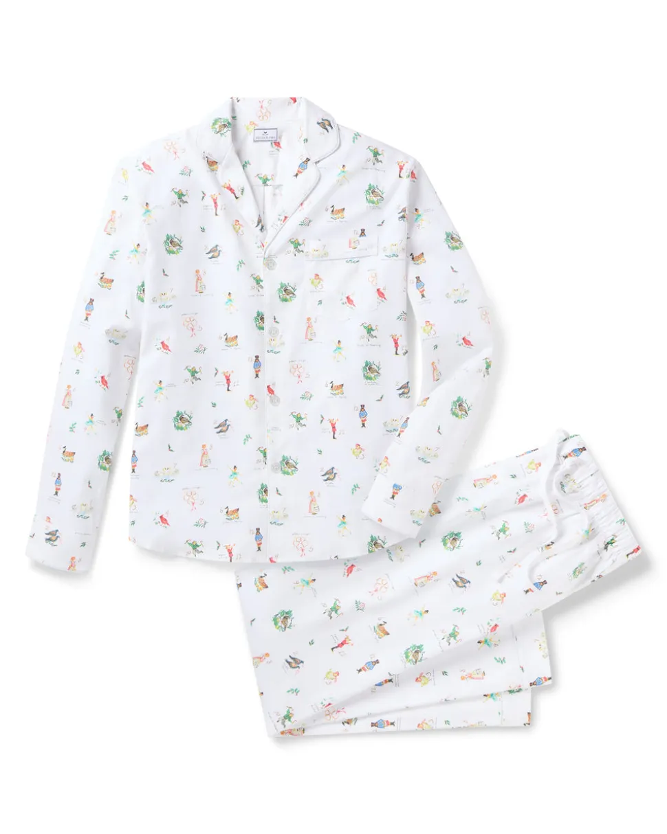 Men's Twill Pajama Set in 12 Days of Christmas