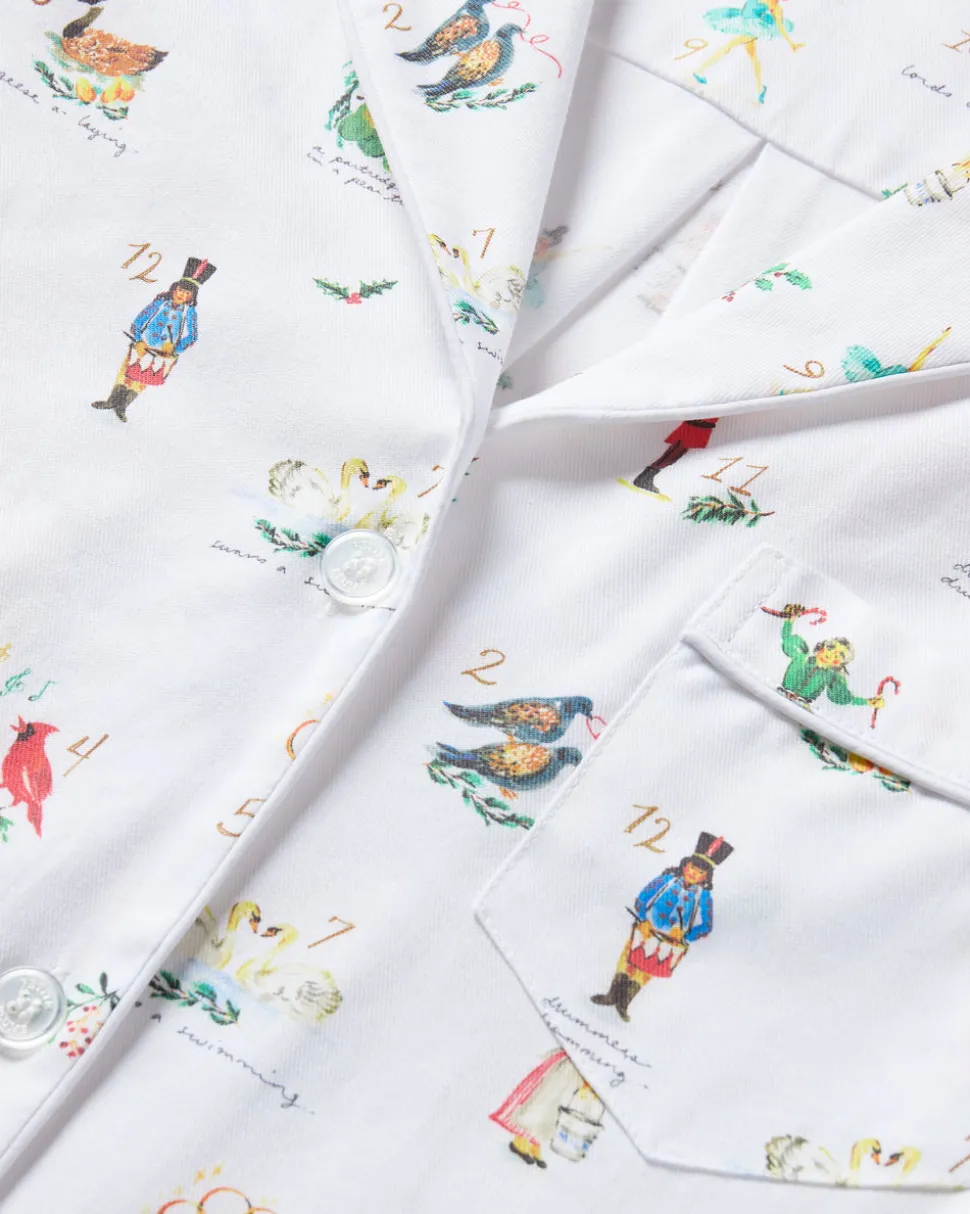 Men's Twill Pajama Set in 12 Days of Christmas