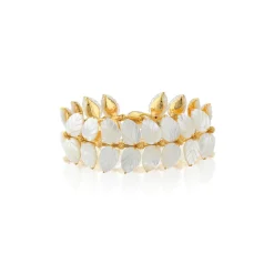 Mermaid Garden Vine Bracelet in Mother of Pearl