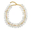 Mermaid Garden Vine Necklace in Mother of Pearl