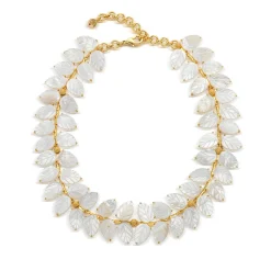 Mermaid Garden Vine Necklace in Mother of Pearl