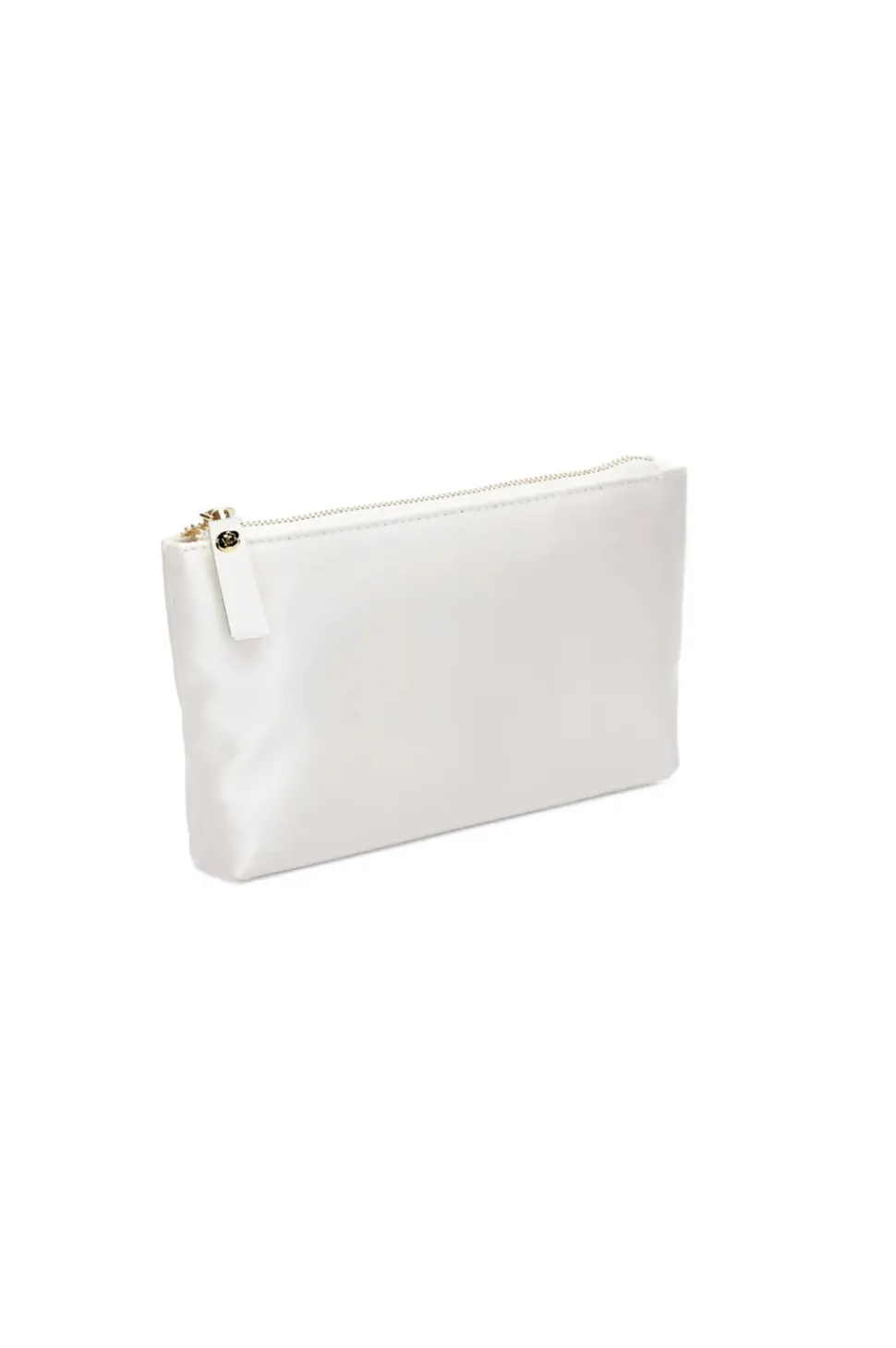 Mia Acrylic Clutch with Ivory Satin Zipper Pouch