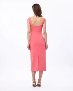 Mia Dress in Guava