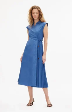 Midi Shivon Dress in French Blue