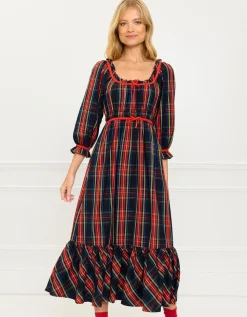 Midnight Tartan Agatha Dress