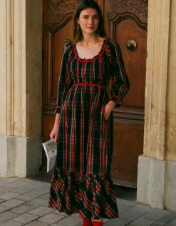 Midnight Tartan Agatha Dress