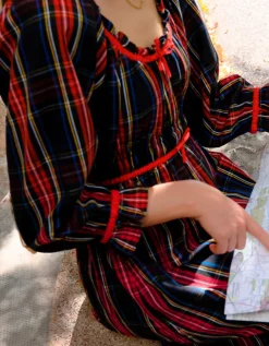 Midnight Tartan Agatha Dress