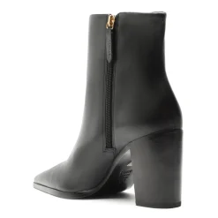 Mikki Block Leather Boot in Black