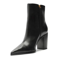 Mikki Block Leather Boot in Black