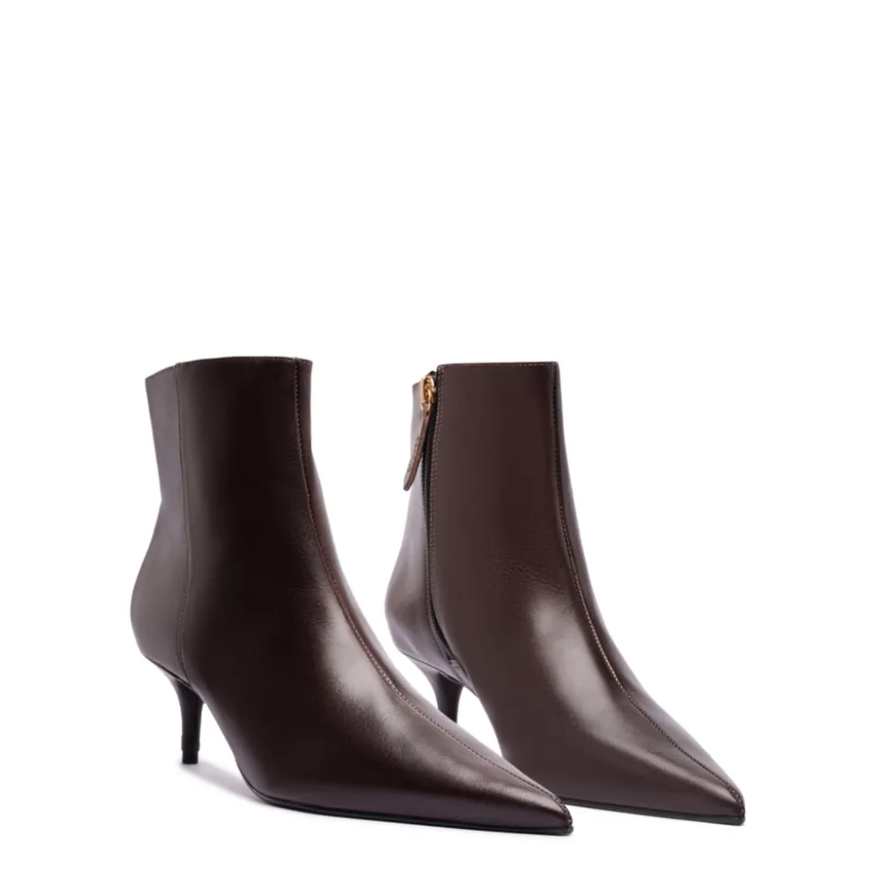 Mikki Mid Bootie in Dark Chocolate