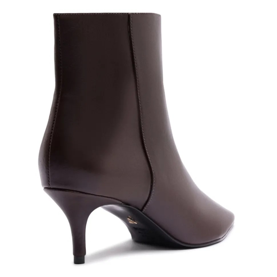 Mikki Mid Bootie in Dark Chocolate