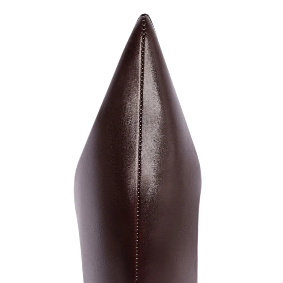 Mikki Mid Bootie in Dark Chocolate