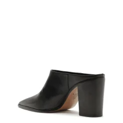 Mikki Mule Leather Pump in Black