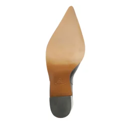 Mikki Mule Leather Pump in Black