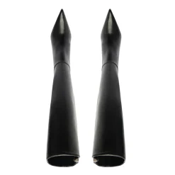 Mikki Up Leather Boot in Black