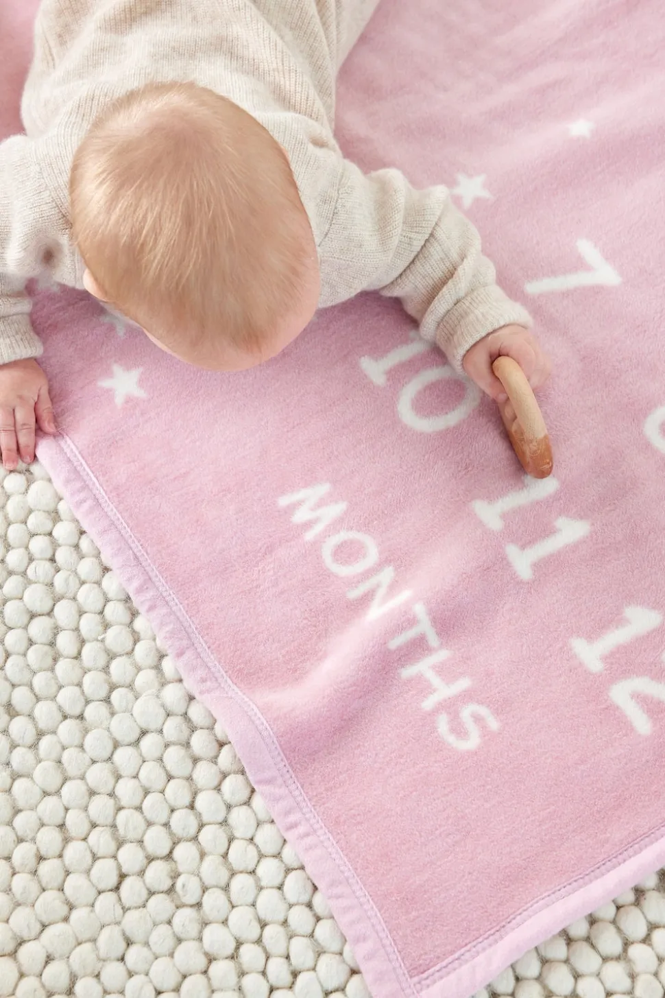 Milestone Mini Blush Blanket