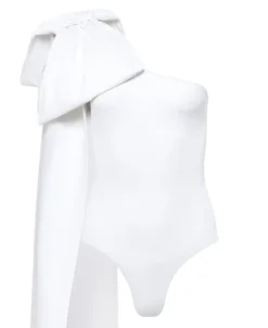 Milly White One-Piece With White Bow