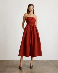 Mina Dress in Smoked Paprika