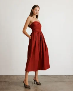 Mina Dress in Smoked Paprika