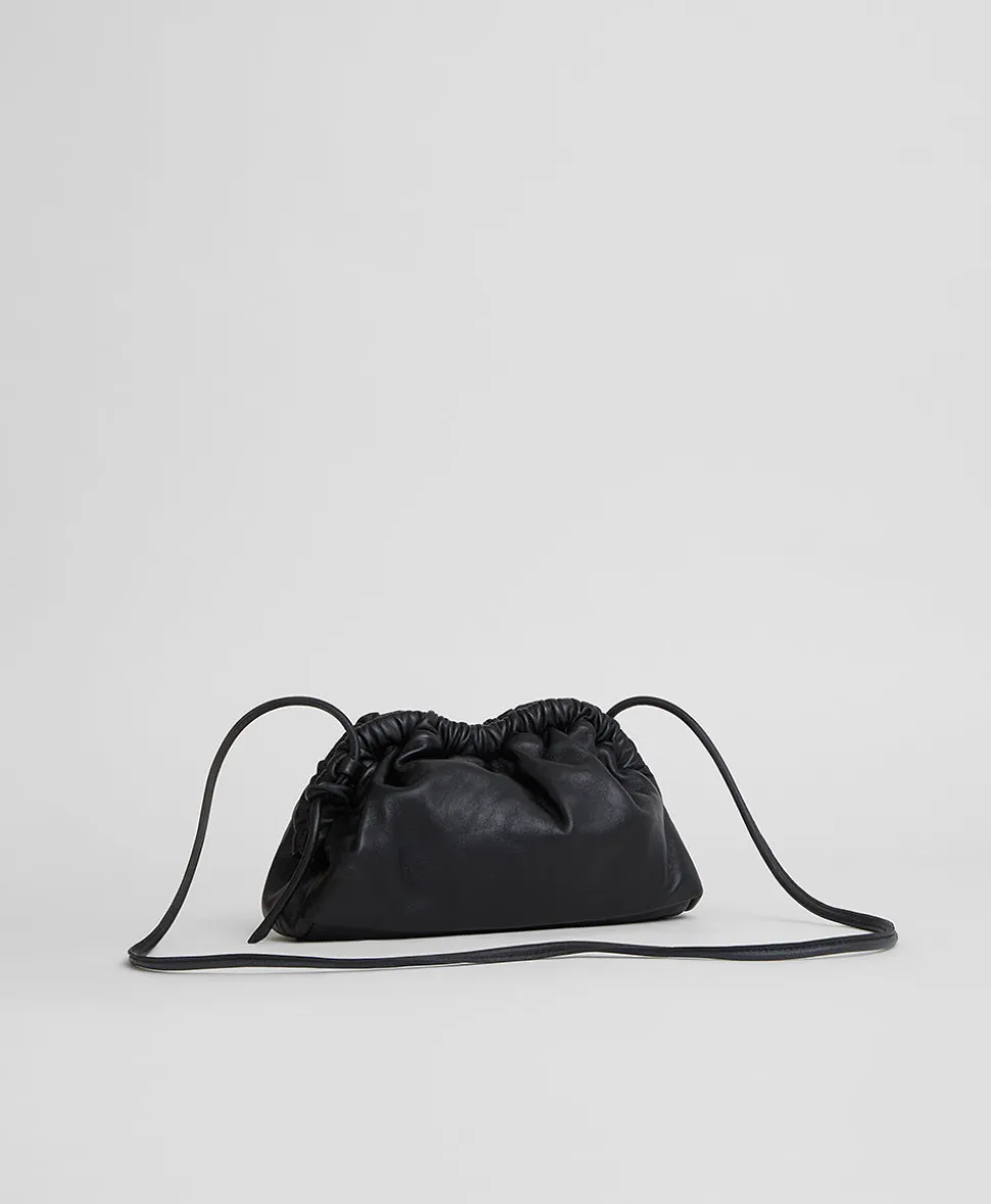 Mini Cloud Clutch in Black & Flamma