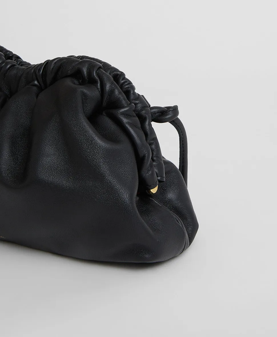 Mini Cloud Clutch in Black & Flamma