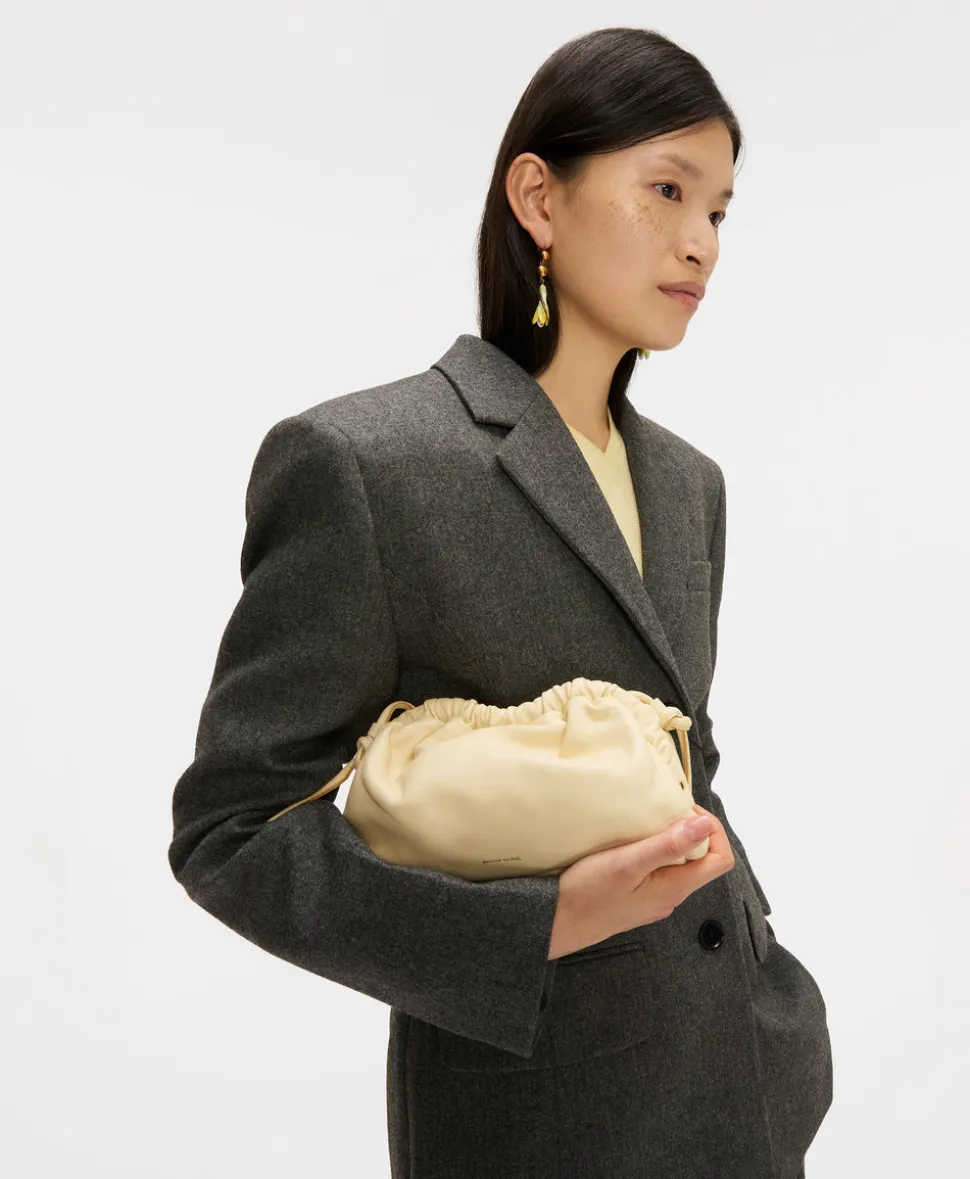 Mini Cloud Clutch in Silver