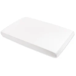 Mini Crib Sheet in GOTS Certified Organic Muslin Cotton in White