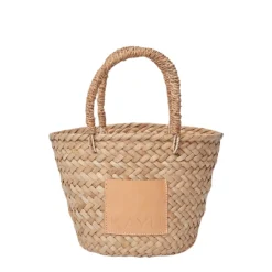 Mini Francisca Straw Tote in Natural
