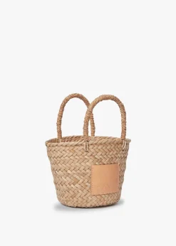 Mini Francisca Straw Tote in Natural
