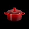 Mini Round Cocotte in Cerise