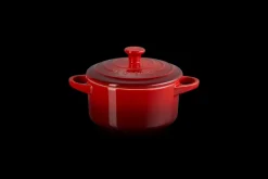 Mini Round Cocotte in Cerise