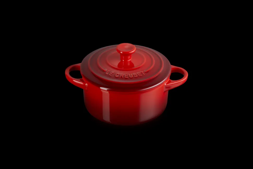 Mini Round Cocotte in Cerise