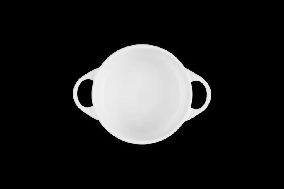 Mini Round Cocotte in White