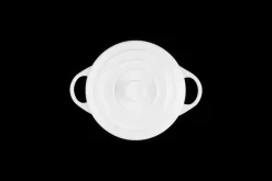 Mini Round Cocotte in White