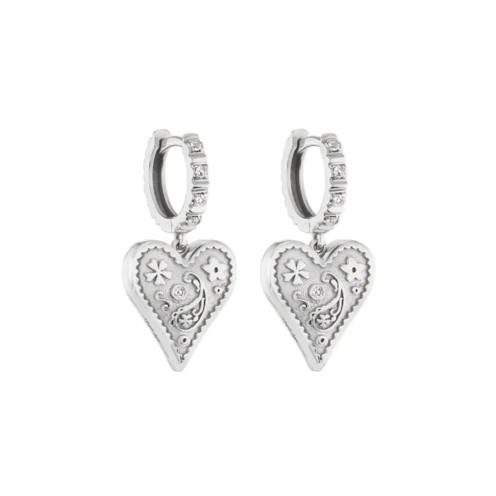 Mini Southwestern Heart Earrings