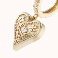 Mini Southwestern Heart Earrings