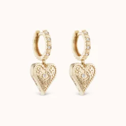 Mini Southwestern Heart Earrings