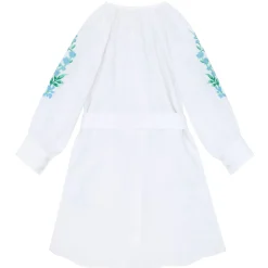 minnow x Fanm Mon Women's Coconut Grove White Long Sleeve Dress