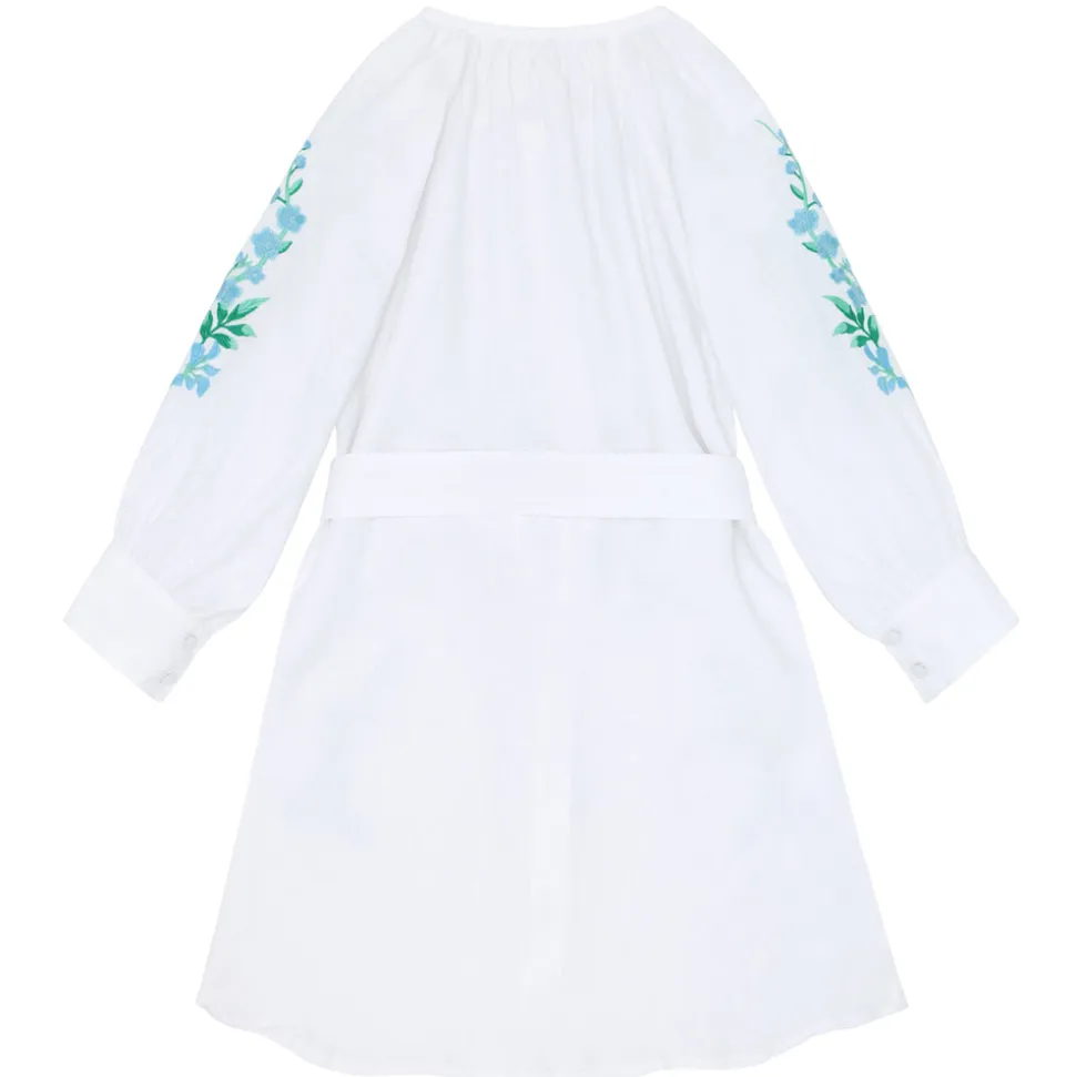 minnow x Fanm Mon Women's Coconut Grove White Long Sleeve Dress